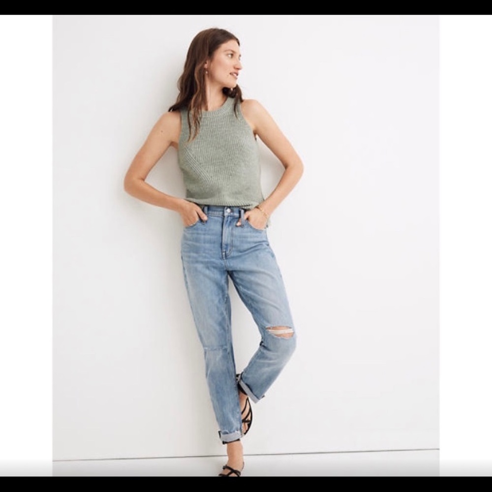 Madewell The High-Rise Slim Boyjean Elkhart Wash